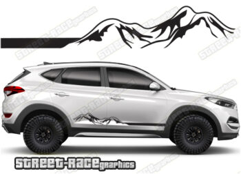 Hyundai Tuscon 063 - mountain adventure racing stripes