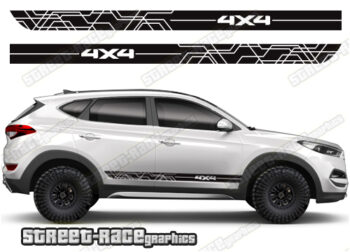 Hyundai Tuscon 068 - 4x4 racing stripes