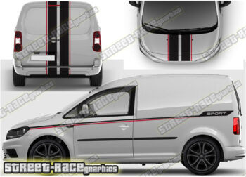VW Caddy full stripes 013