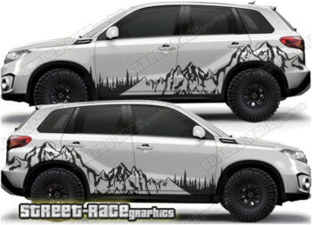 Suzuki Vitara 018 - Mountain adventure overland graphics