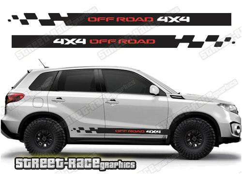 Suzuki Vitara 052 - 4X4 off road racing stripes