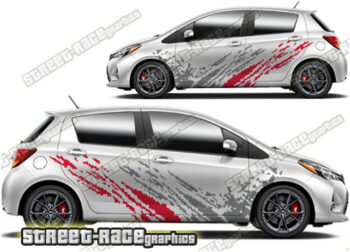 Toyota Yaris large graphics 002 - Mud splatter