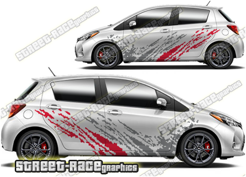 Toyota Yaris large graphics 002 - Mud splatter