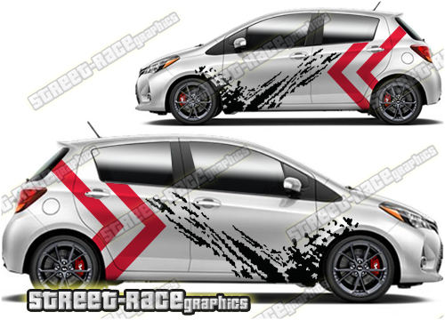 Toyota Yaris large graphics 004 - Mud splatter