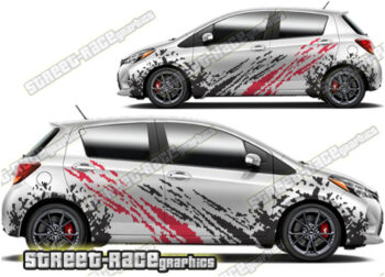 Toyota Yaris large graphics 016 - Mud splatter