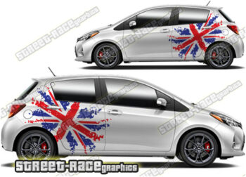 Toyota Yaris large graphics 025 - UNION JACK