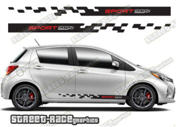 Toyota Yaris racing stripes 045