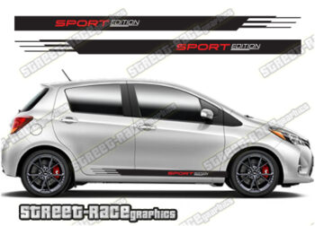 Toyota Yaris racing stripes 049