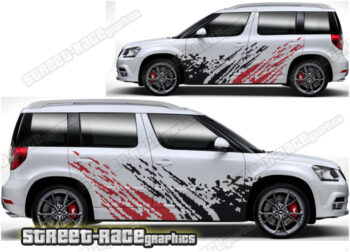 Skoda Yeti 001 - mud splatter graphics