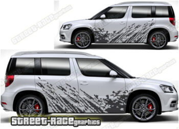 Skoda Yeti 002 - mud splatter graphics