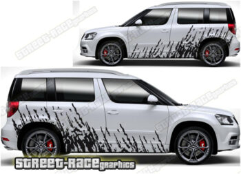 Skoda Yeti 003 - mud splatter graphics