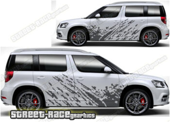 Skoda Yeti 004 - mud splatter graphics