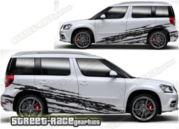 Skoda Yeti 007 - ripped graphics