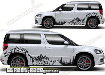 Skoda Yeti 018 - Mountain adventure overland graphics