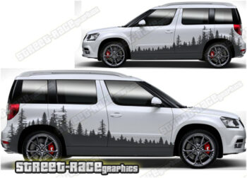 Skoda Yeti 024 - Forest overland graphics