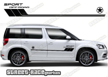 Skoda Yeti 065 - off road 4x4 racing stripes