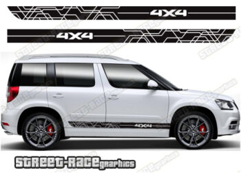 Skoda Yeti 068 - 4x4 racing stripes
