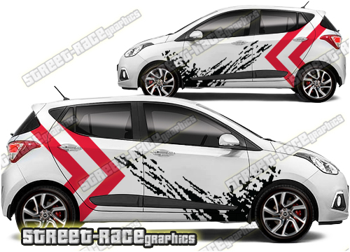 Hyundai i10 large graphics 004 - Mud splatter