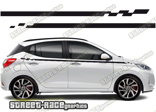 Hyundai Grand i10 racing stripes 012