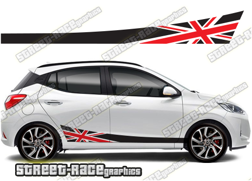 Hyundai Grand i10 racing stripes 024 - Union Jack