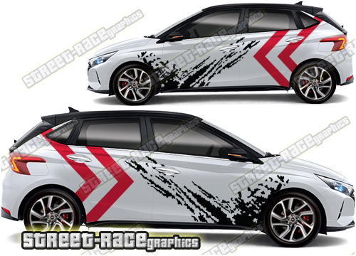 Hyundai i20 large graphics 004 - Mud splatter