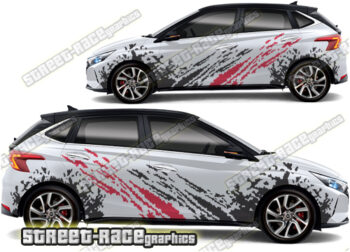 Hyundai i20 large graphics 016 - Mud splatter