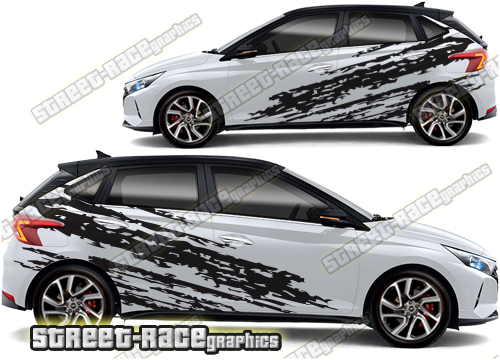 Hyundai i20 large graphics 019 - Ripped
