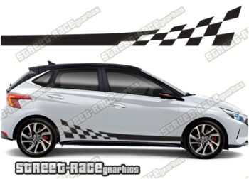 Hyundai i20 racing stripes 001