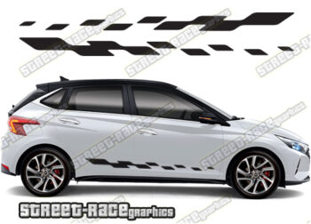 Hyundai i20 racing stripes 007