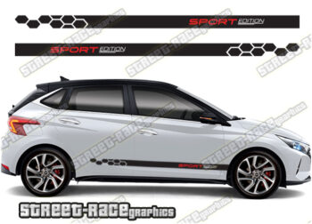 Hyundai i20 racing stripes 020