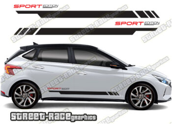 Hyundai i20 racing stripes 023