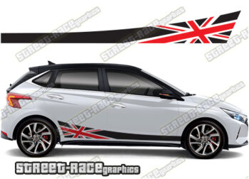 Hyundai i20 racing stripes 024 - Union Jack