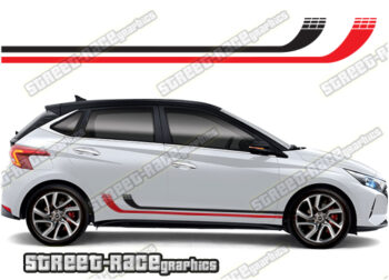 Hyundai i20 racing stripes 026