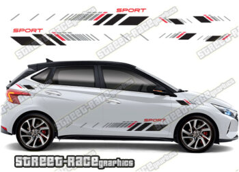 Hyundai i20 racing stripes 031