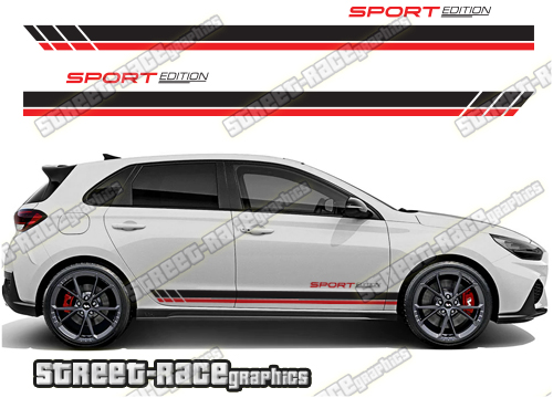 Hyundai i30 racing stripes 022