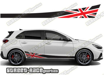 Hyundai i30 racing stripes 024 - Union Jack