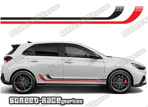 Hyundai i30 racing stripes 026