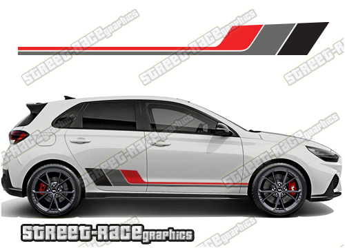Hyundai i30 racing stripes 030