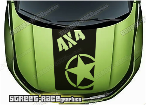 Land Rover bonnet / hood graphics 001 - USMC