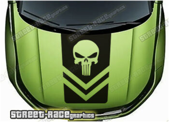 Land Rover bonnet / hood graphics 003 - PUNISHER