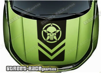 Land Rover bonnet / hood graphics 005 - PUNISHER