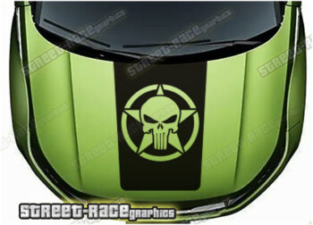 Land Rover bonnet / hood graphics 006 - PUNISHER