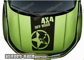 Land Rover bonnet / hood graphics 010 - 4X4 OFF ROAD