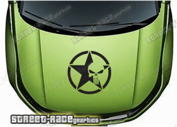 Land Rover bonnet / hood graphics 022 - PUNISHER