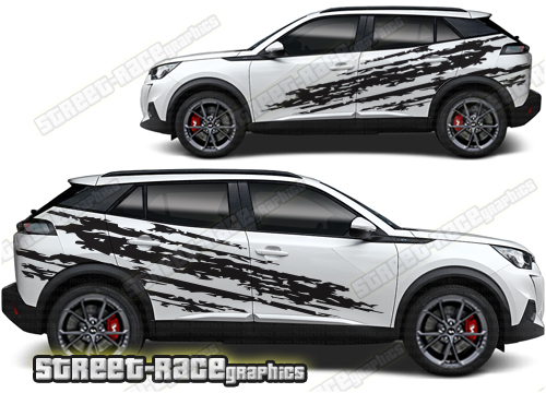 Peugeot 2008 007 - ripped graphics