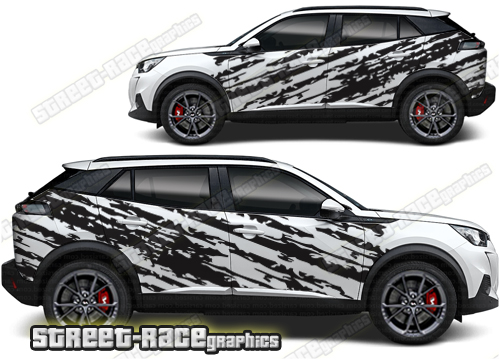 Peugeot 2008 008 - ripped graphics