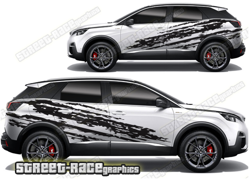 Peugeot 3008 007 - ripped graphics