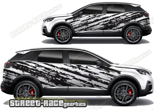 Peugeot 3008 008 - ripped graphics