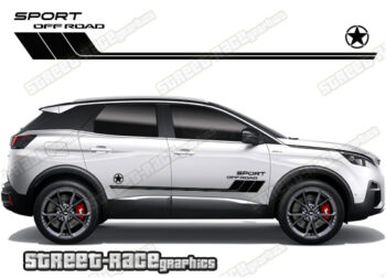 Peugeot 3008 065 - off road 4x4 racing stripes