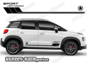 Citroen C3 Aircross 065 - off road 4x4 racing stripes